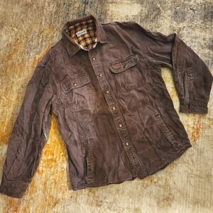 Carhartt Weathered Canvas Flannel-Lined Jacket